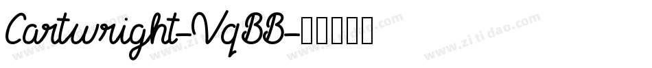 Cartwright-VqBB字体转换