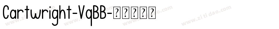 Cartwright-VqBB字体转换