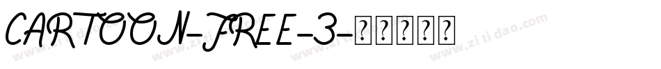 CARTOON-FREE-3字体转换