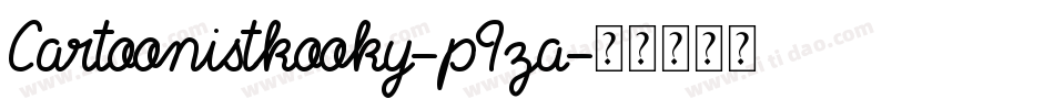 Cartoonistkooky-p9za字体转换