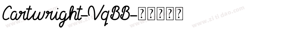 Cartwright-VqBB字体转换