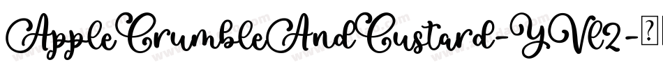 AppleCrumbleAndCustard-YVl2字体转换