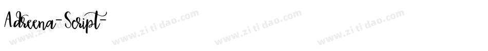 Adreena-Script字体转换