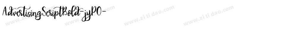 AdvertisingScriptBold-jyPO字体转换