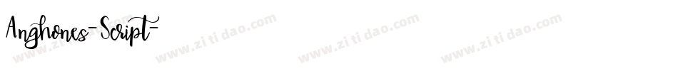 Anghones-Script字体转换