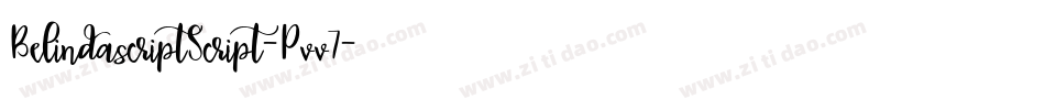 BelindascriptScript-Pvv7字体转换