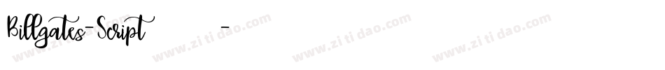 Billgates-Script转换器字体转换
