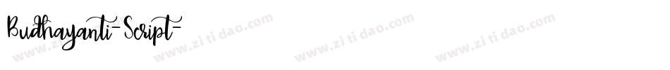 Budhayanti-Script字体转换