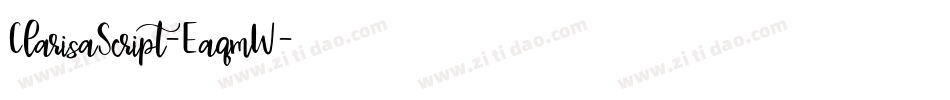 ClarisaScript-EaqmW字体转换