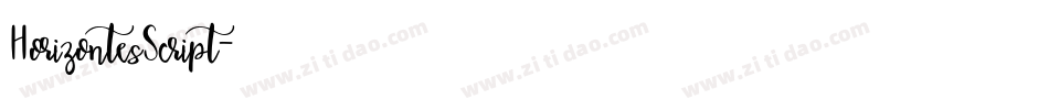 HorizontesScript字体转换