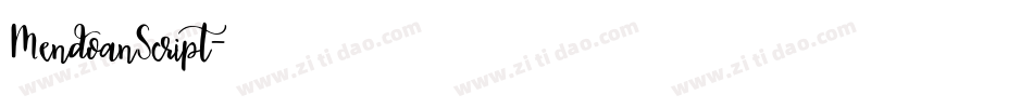 MendoanScript字体转换