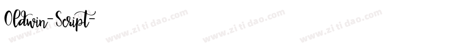 Oldwin-Script字体转换