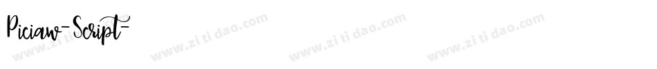 Piciaw-Script字体转换