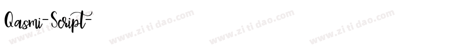 Qasmi-Script字体转换