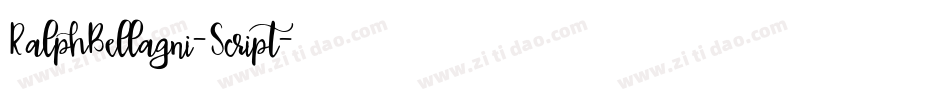 RalphBellagni-Script字体转换