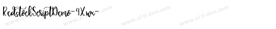 RedstockScriptDemo-4Xwx字体转换