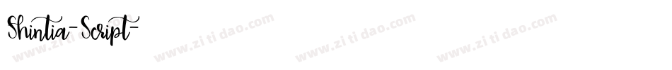 Shintia-Script字体转换