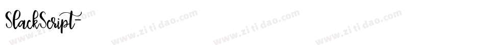 SlackScript字体转换