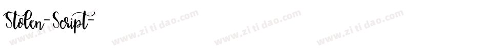Stolen-Script字体转换