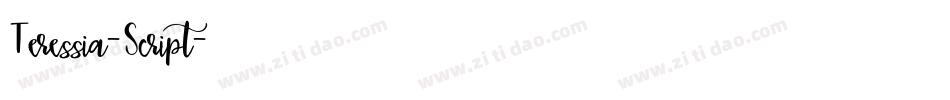 Teressia-Script字体转换