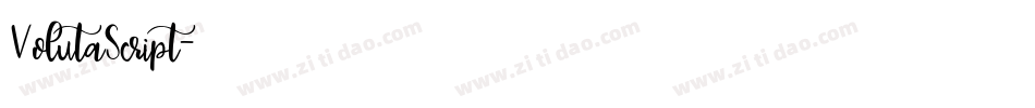 VolutaScript字体转换