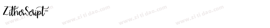 ZitherScript字体转换