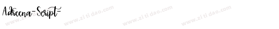 Adreena-Script字体转换