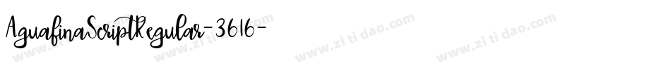 AguafinaScriptRegular-3616字体转换