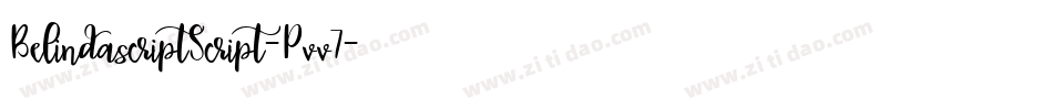 BelindascriptScript-Pvv7字体转换