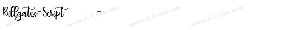 Billgates-Script转换器字体转换