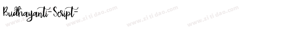 Budhayanti-Script字体转换