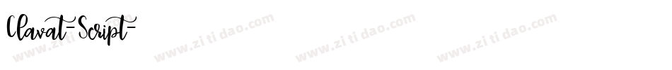 Clavat-Script字体转换