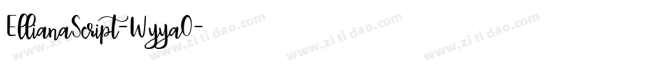 EllianaScript-WyyaO字体转换