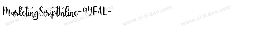 MarketingScriptInline-9YEAL字体转换