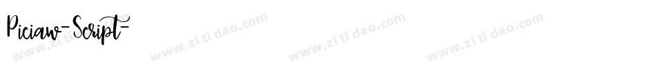 Piciaw-Script字体转换