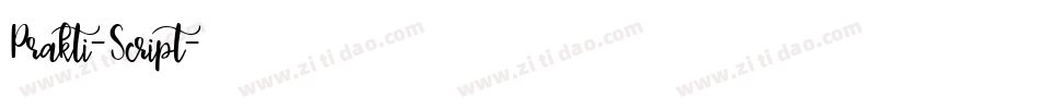 Prakti-Script字体转换