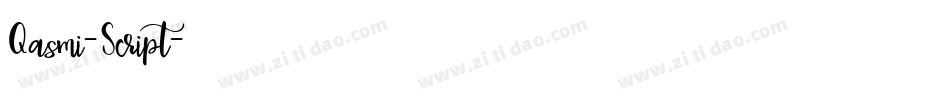 Qasmi-Script字体转换