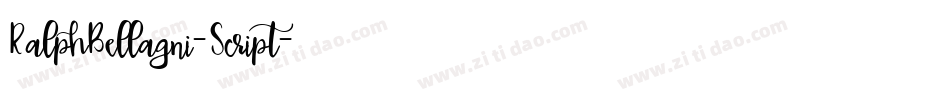 RalphBellagni-Script字体转换
