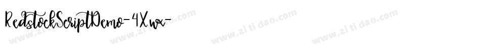 RedstockScriptDemo-4Xwx字体转换