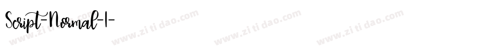Script-Normal-I字体转换