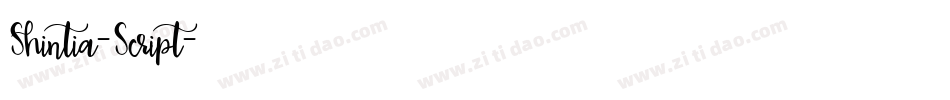 Shintia-Script字体转换