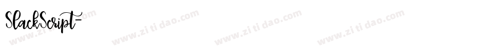 SlackScript字体转换