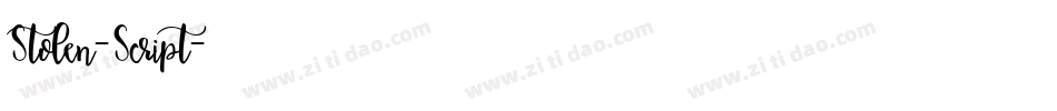 Stolen-Script字体转换