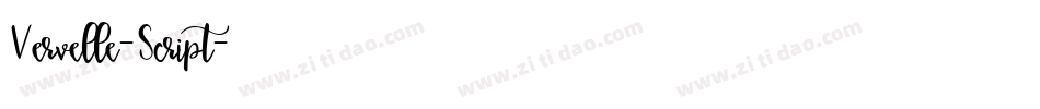 Vervelle-Script字体转换
