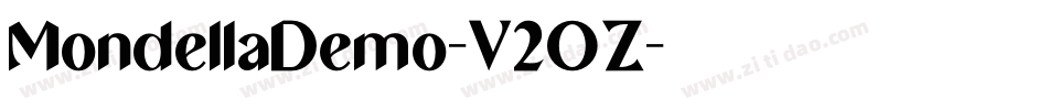 MondellaDemo-V2OZ字体转换