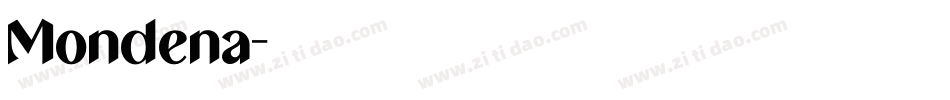 Mondena字体转换