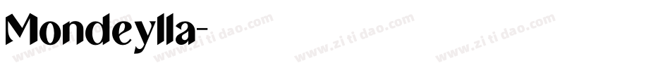 Mondeylla字体转换