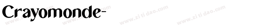 Crayomonde字体转换
