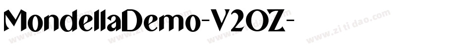 MondellaDemo-V2OZ字体转换