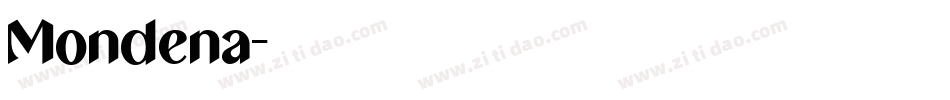 Mondena字体转换